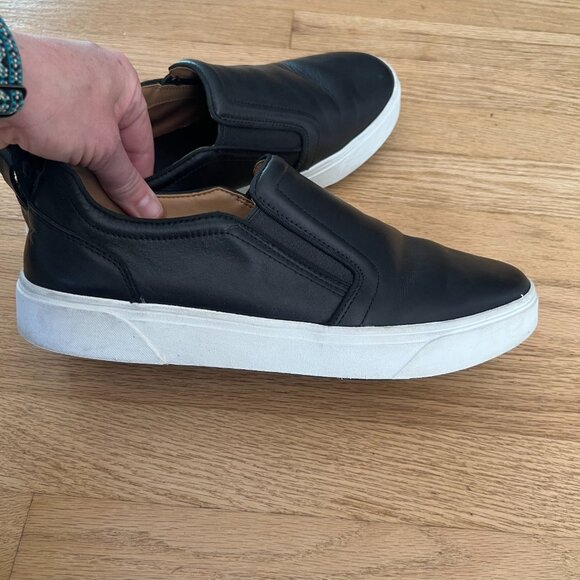 Vionic Kimmie Black Leather Slip On Sneakers Women's Size 11 - Picture 5 of 9